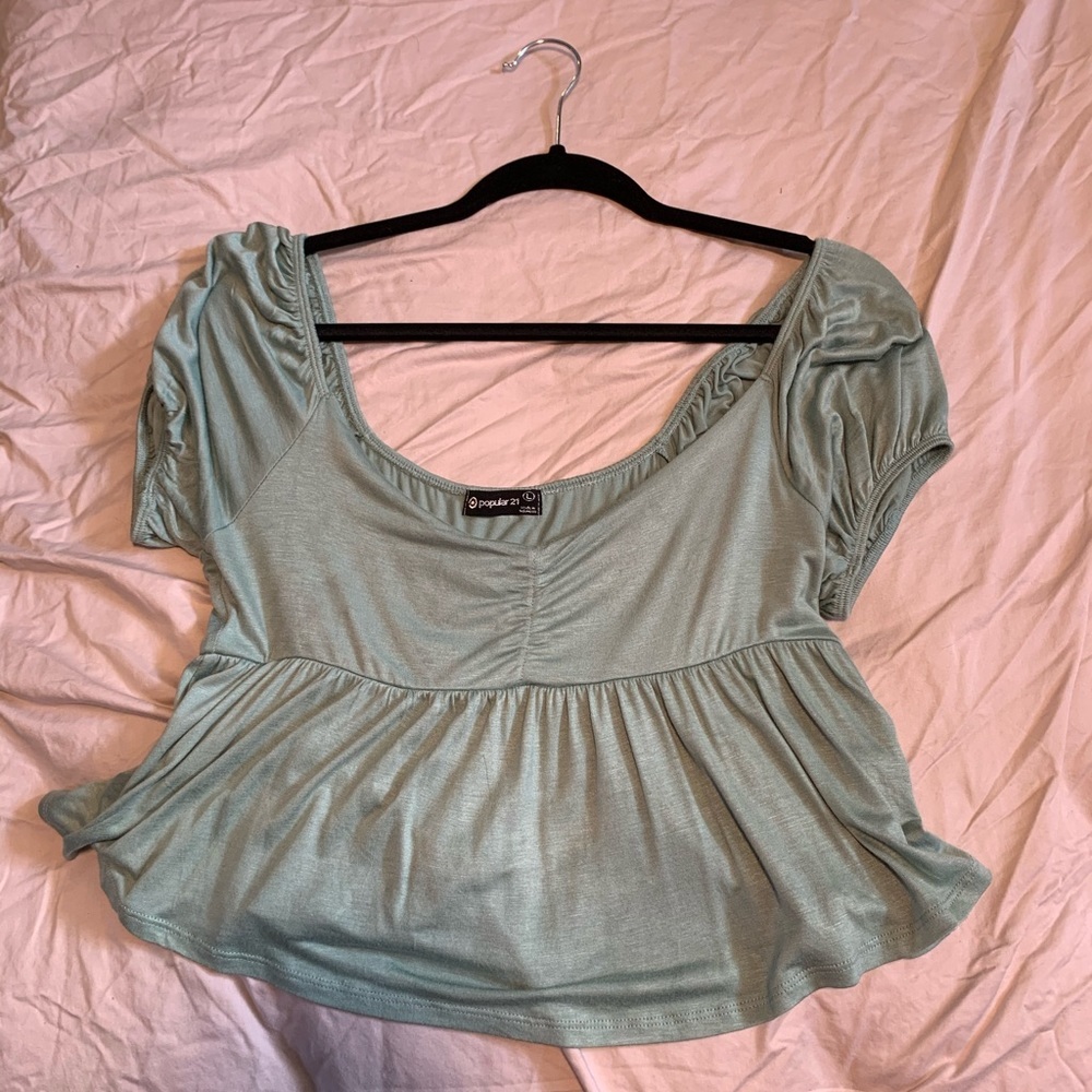 Cropped Off The Shoulder Top